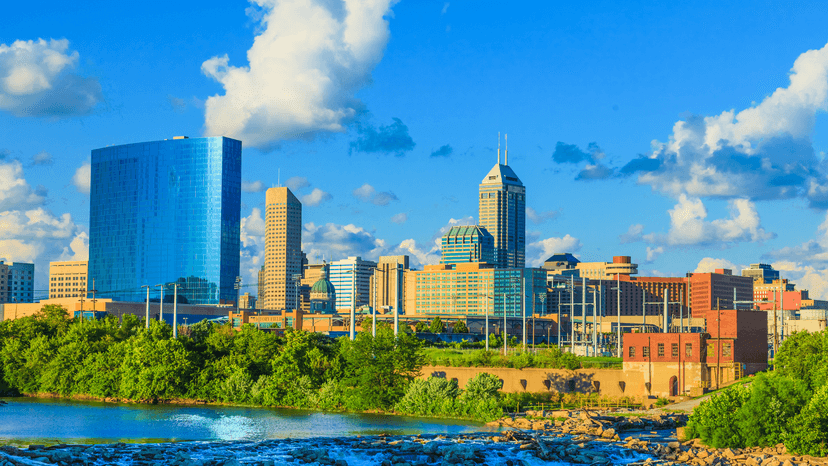 Indianapolis city skyline