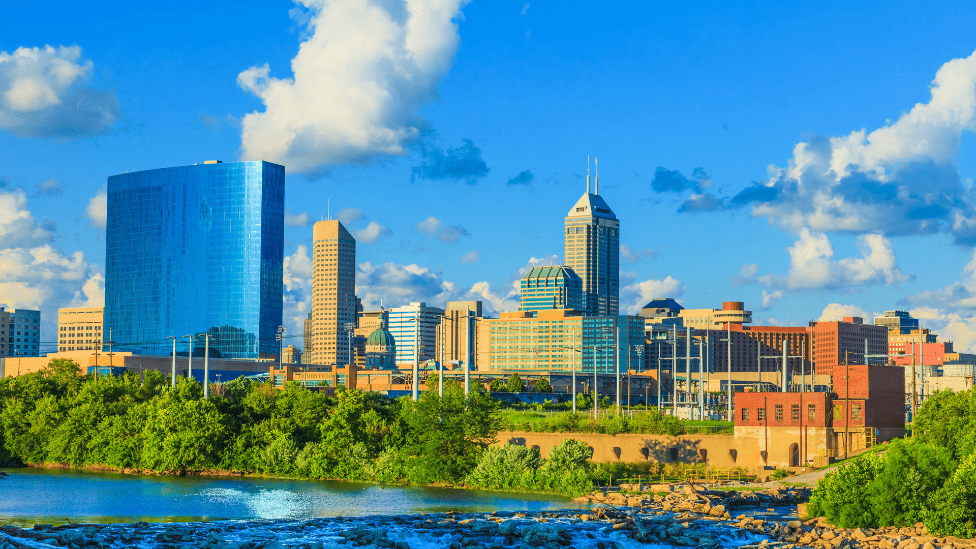 Indianapolis city skyline
